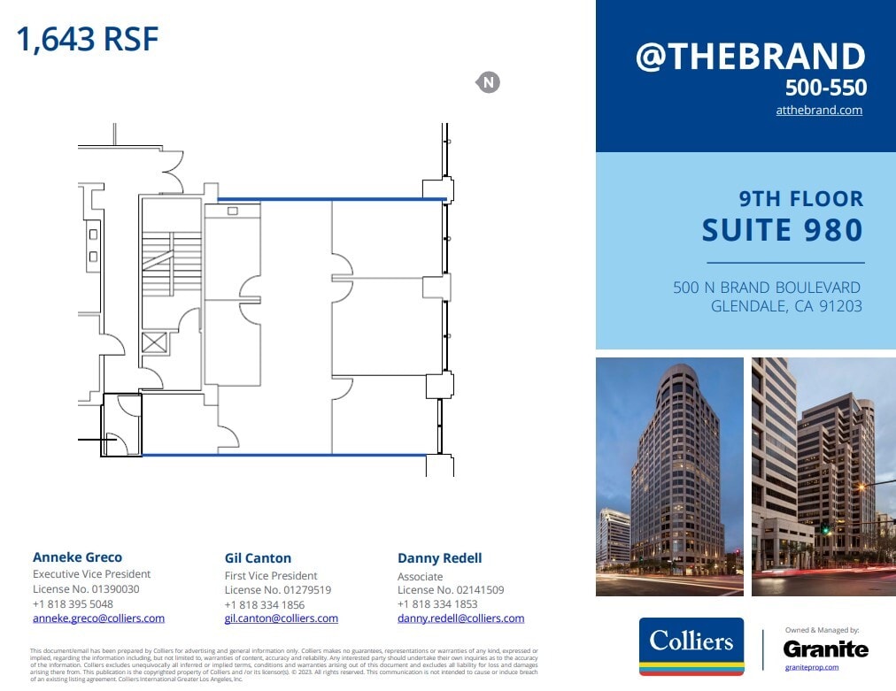 500-550 N Brand Blvd, Glendale, CA for lease Floor Plan- Image 1 of 1
