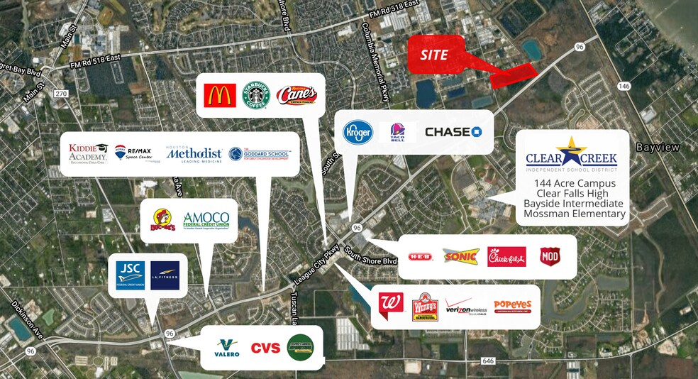 SEC Anders Ln & Kemah Dr, Kemah, TX à vendre - Photo du bâtiment - Image 1 de 1