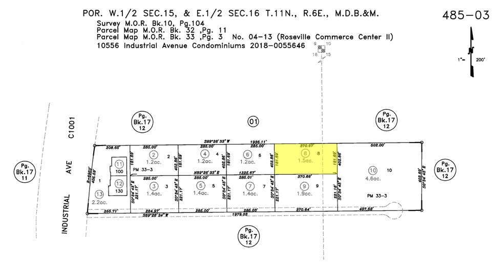 10612 Industrial Ave, Roseville, CA for lease - Plat Map - Image 3 of 10