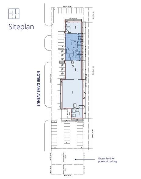 1857 Notre Dame Av, Winnipeg, MB for lease - Site Plan - Image 3 of 4