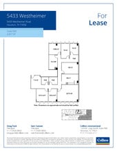 5433 Westheimer Rd, Houston, TX à louer Plan d’étage- Image 1 de 1