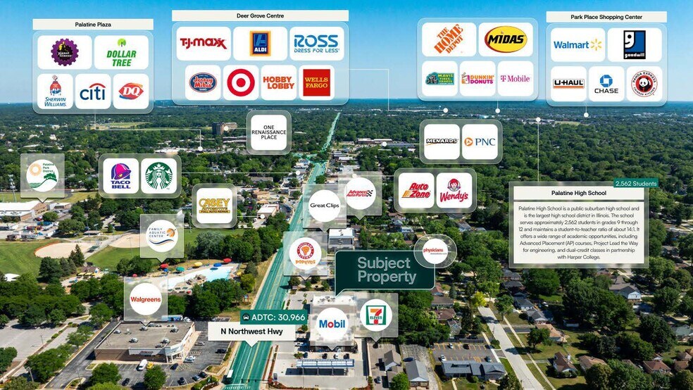 29 N Northwest Hwy, Palatine, IL à vendre - Photo du bâtiment - Image 2 de 2