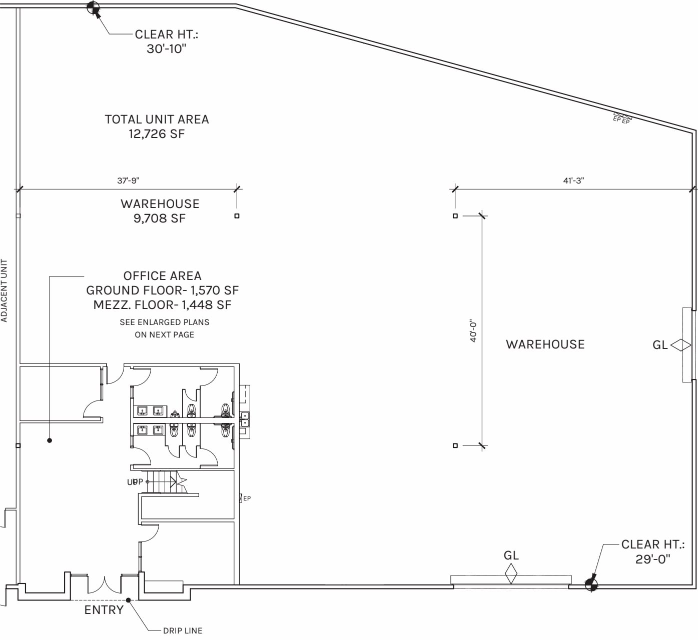 1525-1545 Rio Vista Ave, Los Angeles, CA à louer Plan d’étage- Image 1 de 2