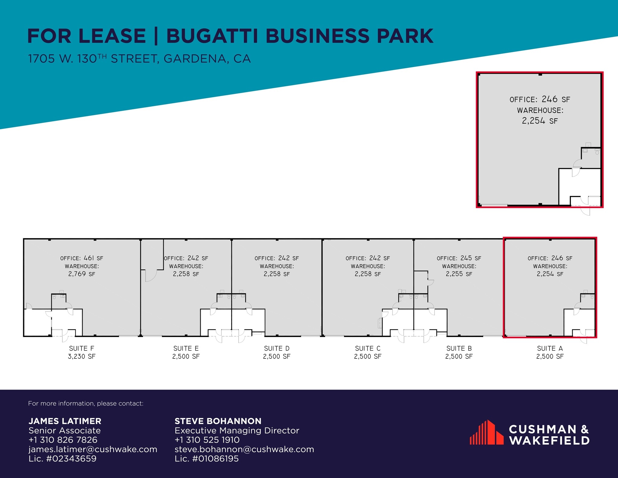 1715 W 130th St, Gardena, CA à louer Plan de site- Image 1 de 1