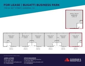 1715 W 130th St, Gardena, CA à louer Plan de site- Image 1 de 1