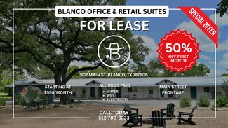 Plus de détails pour 902 Main St, Blanco, TX - Bureau, Bureau/Commerce de détail à louer
