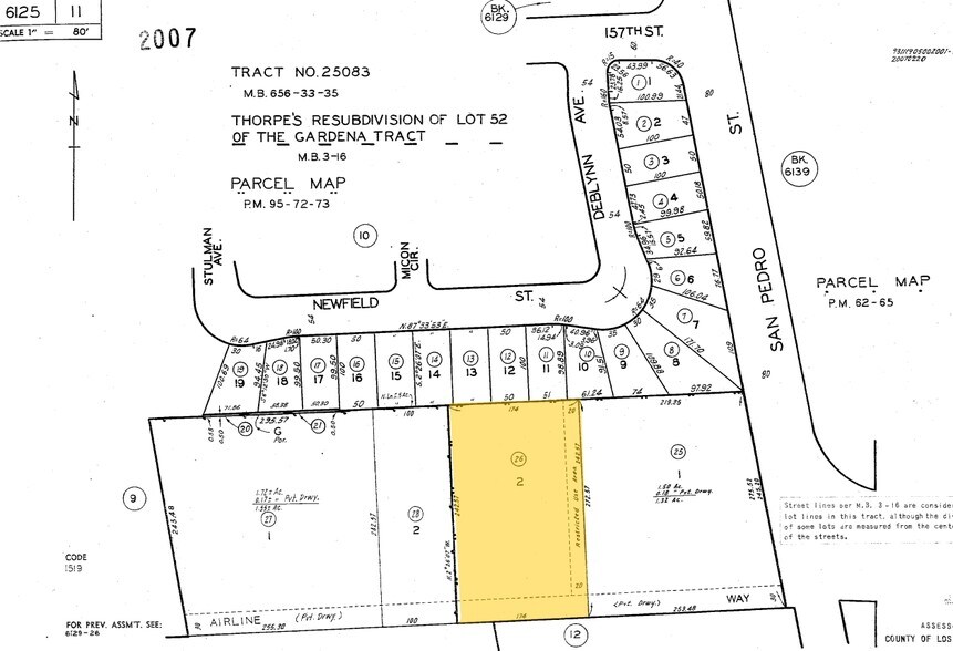 543 E Airline Way, Gardena, CA for lease - Plat Map - Image 2 of 10