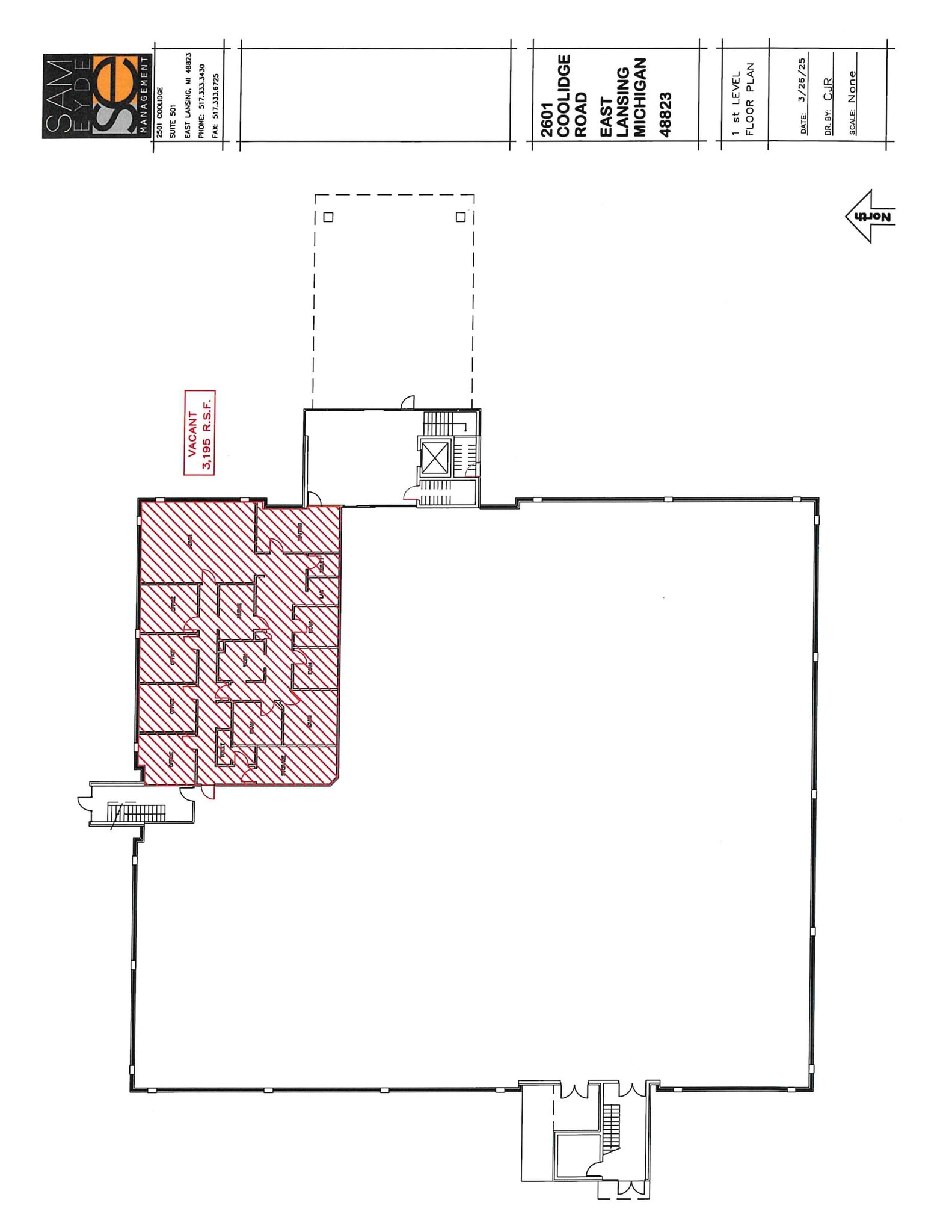 3001 Coolidge Rd, East Lansing, MI à louer Plan de site- Image 1 de 1