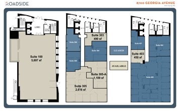 8700 Georgia Ave, Silver Spring, MD for lease Floor Plan- Image 1 of 1