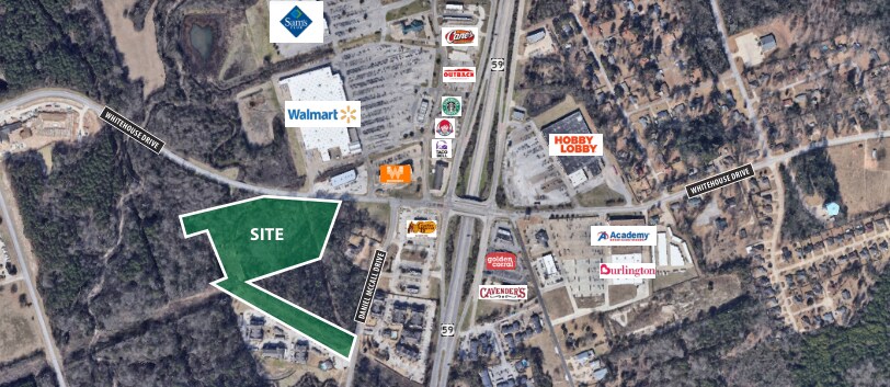 SWQ of Whitehouse Dr and Daniel McCall Dr, Lufkin, TX à vendre Photo principale- Image 1 de 2