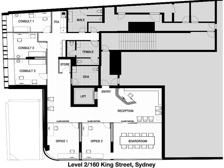 160 King St, Sydney for lease Floor Plan- Image 1 of 5