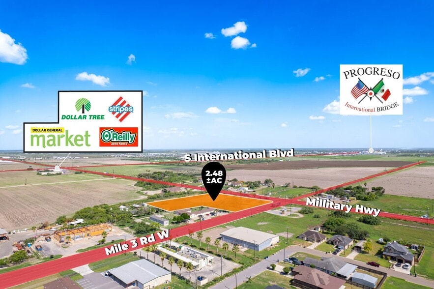 121 Military Hwy, Progreso, TX à vendre - Aérien - Image 2 de 8