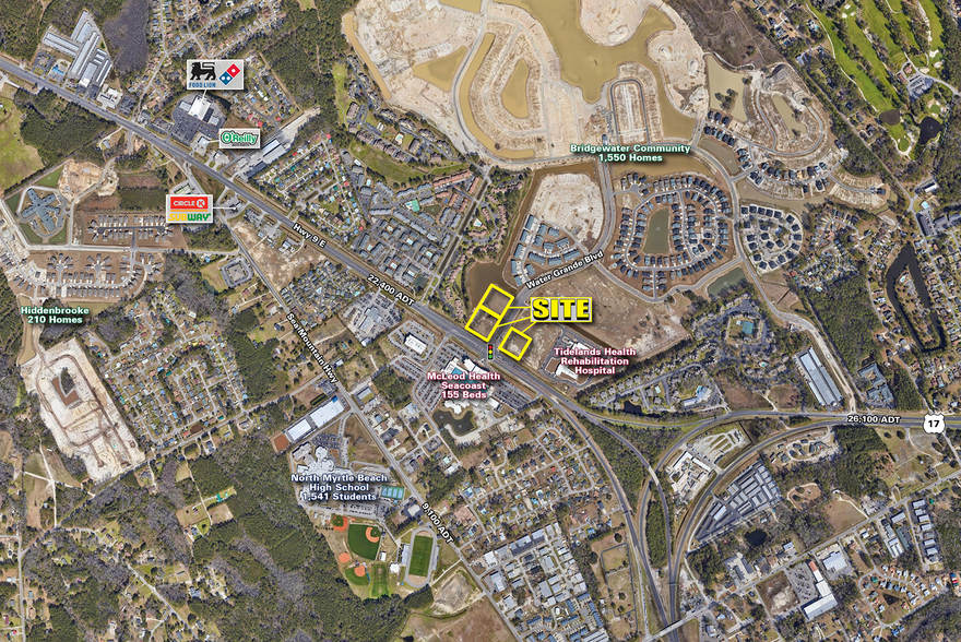 HWY 9 E & WATER GRANDE BLVD, Little River, SC for lease - Aerial - Image 1 of 4