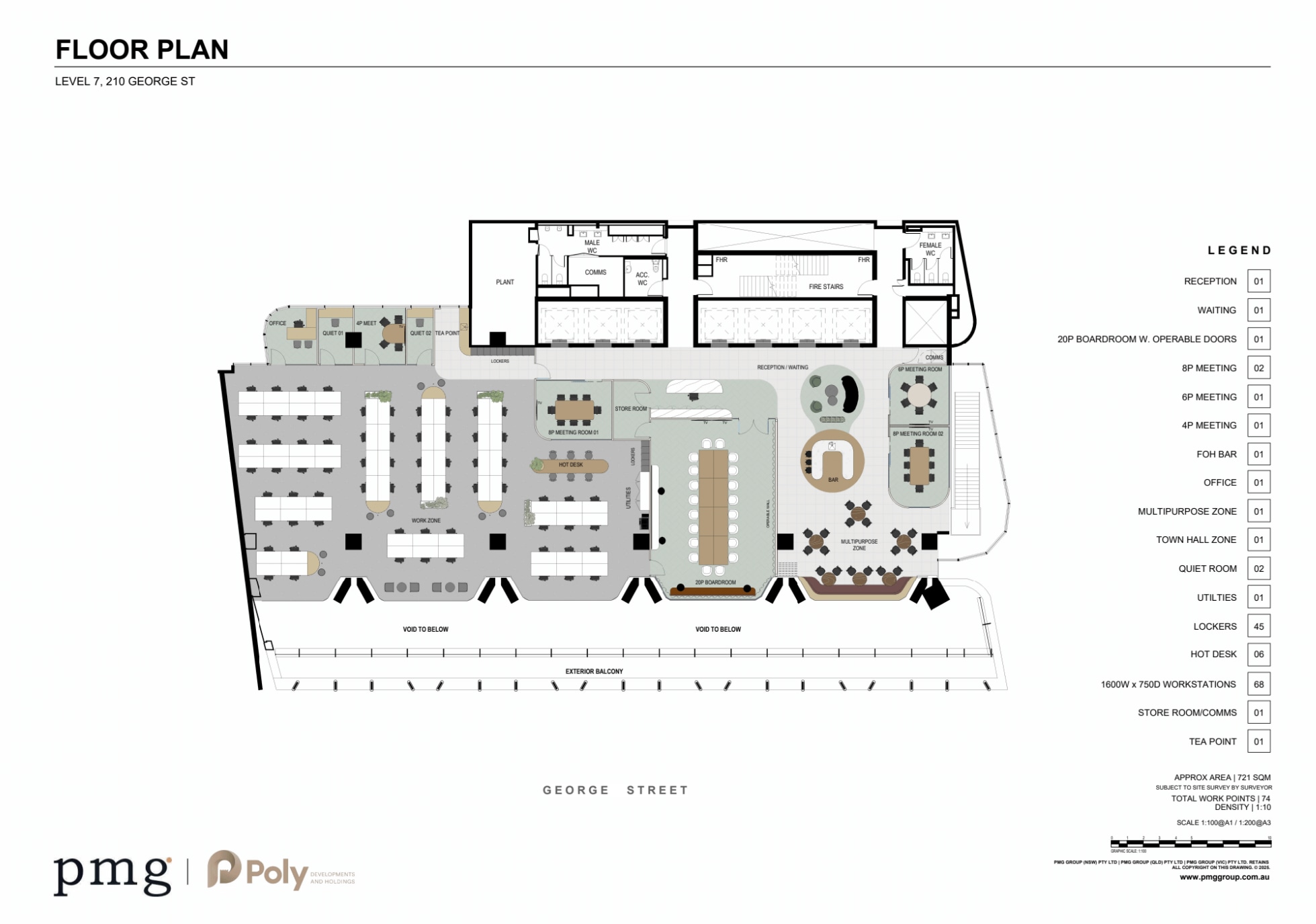 210 George St, Sydney à louer Plan d’étage- Image 1 de 3