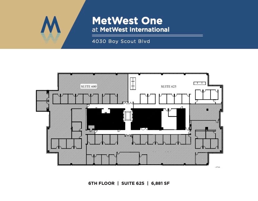 4010 W Boy Scout Blvd, Tampa, FL à louer Plan d’étage- Image 1 de 1