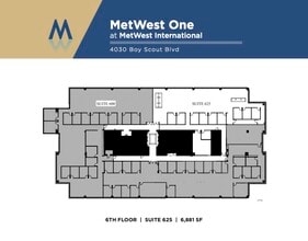 4010 W Boy Scout Blvd, Tampa, FL à louer Plan d’étage- Image 1 de 1