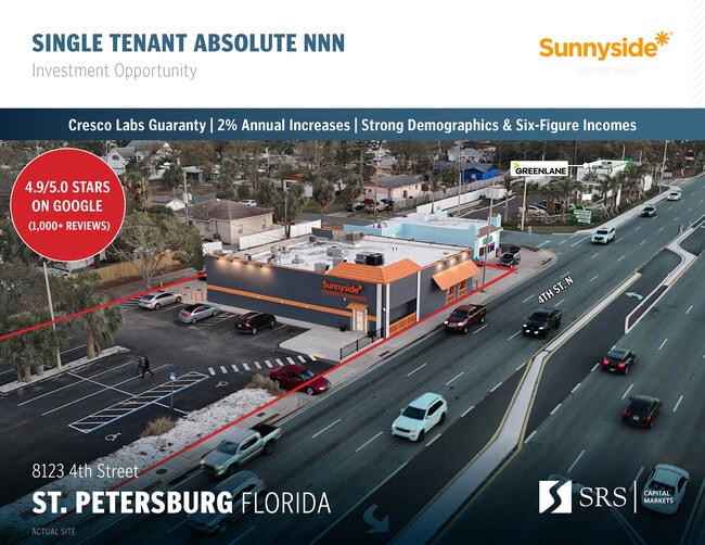 Plus de détails pour 8123 4th St N, Saint Petersburg, FL - Commerce de détail à vendre