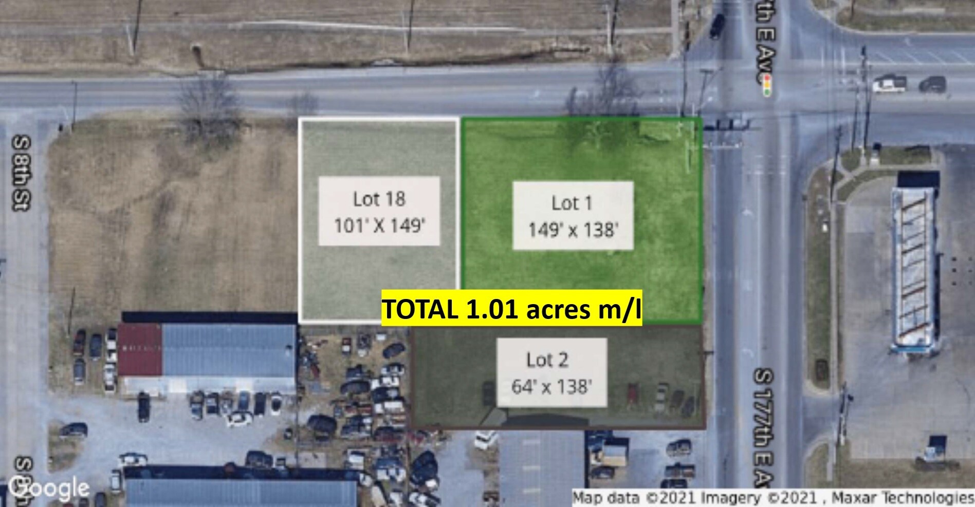 891 E Houston St, Broken Arrow, OK for sale Aerial- Image 1 of 7