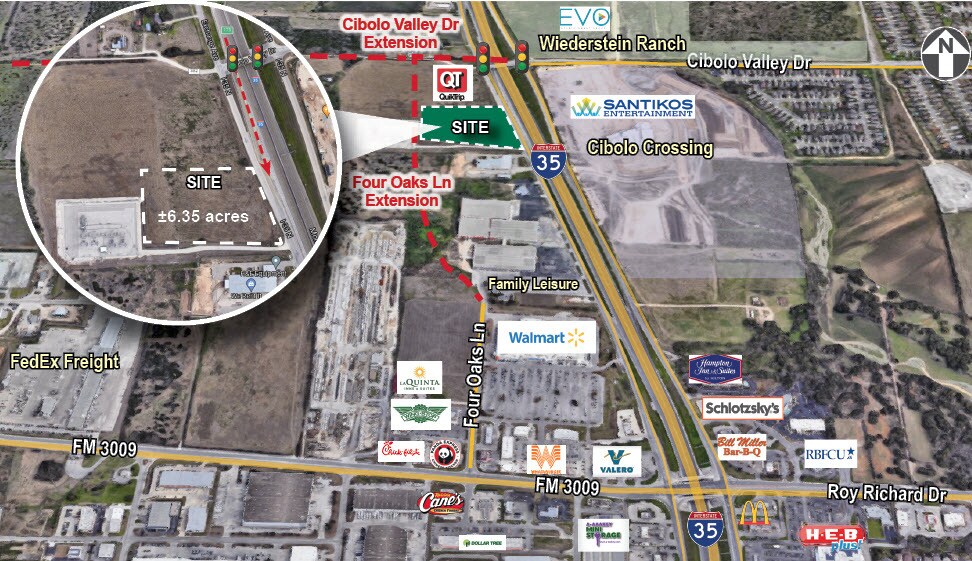 IH-35 & CIBOLO VALLEY DR, Schertz, TX à vendre - Photo du bâtiment - Image 1 de 1