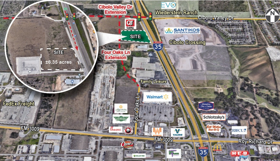 IH-35 & CIBOLO VALLEY DR, Schertz, TX à vendre Photo du bâtiment- Image 1 de 2
