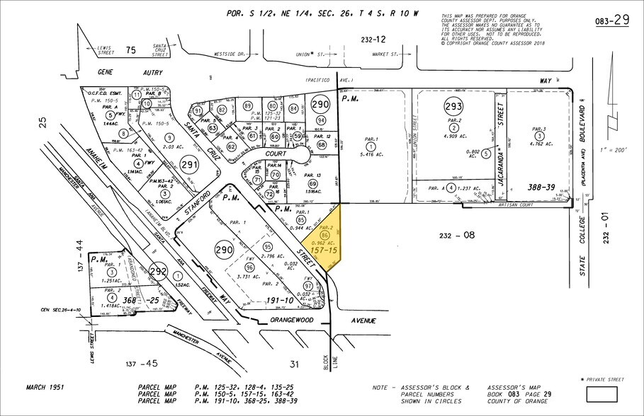 2050 S Santa Cruz St, Anaheim, CA à louer - Plan cadastral - Image 2 de 15