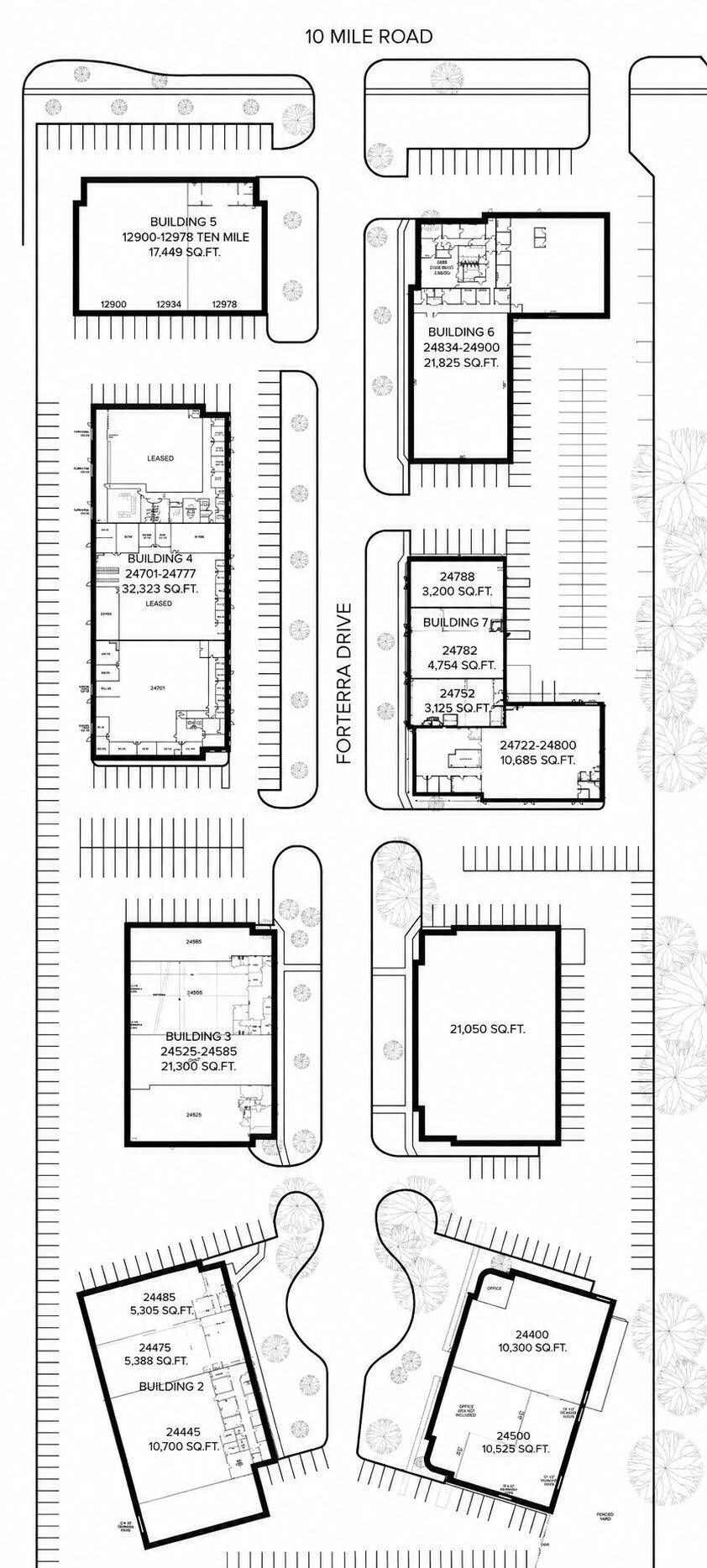 24400-24500 Forterra Dr, Warren, MI for lease Site Plan- Image 1 of 1