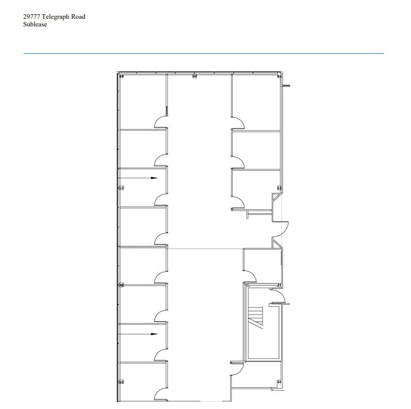 29777 Telegraph Rd, Southfield, MI for lease Floor Plan- Image 1 of 1
