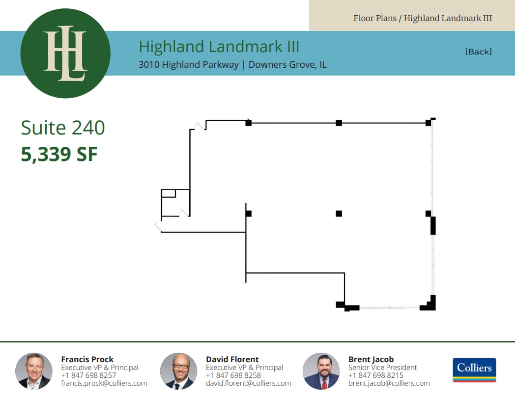 3010 Highland Pky, Downers Grove, IL à louer Plan d’étage- Image 1 de 1
