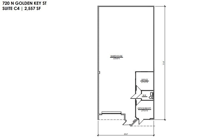 700 N Golden Key St, Gilbert, AZ for lease Floor Plan- Image 1 of 1