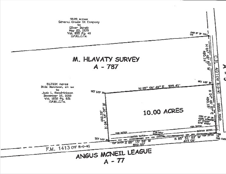 3335 FM 1413, Dayton, TX à louer - Plan cadastral - Image 2 de 2