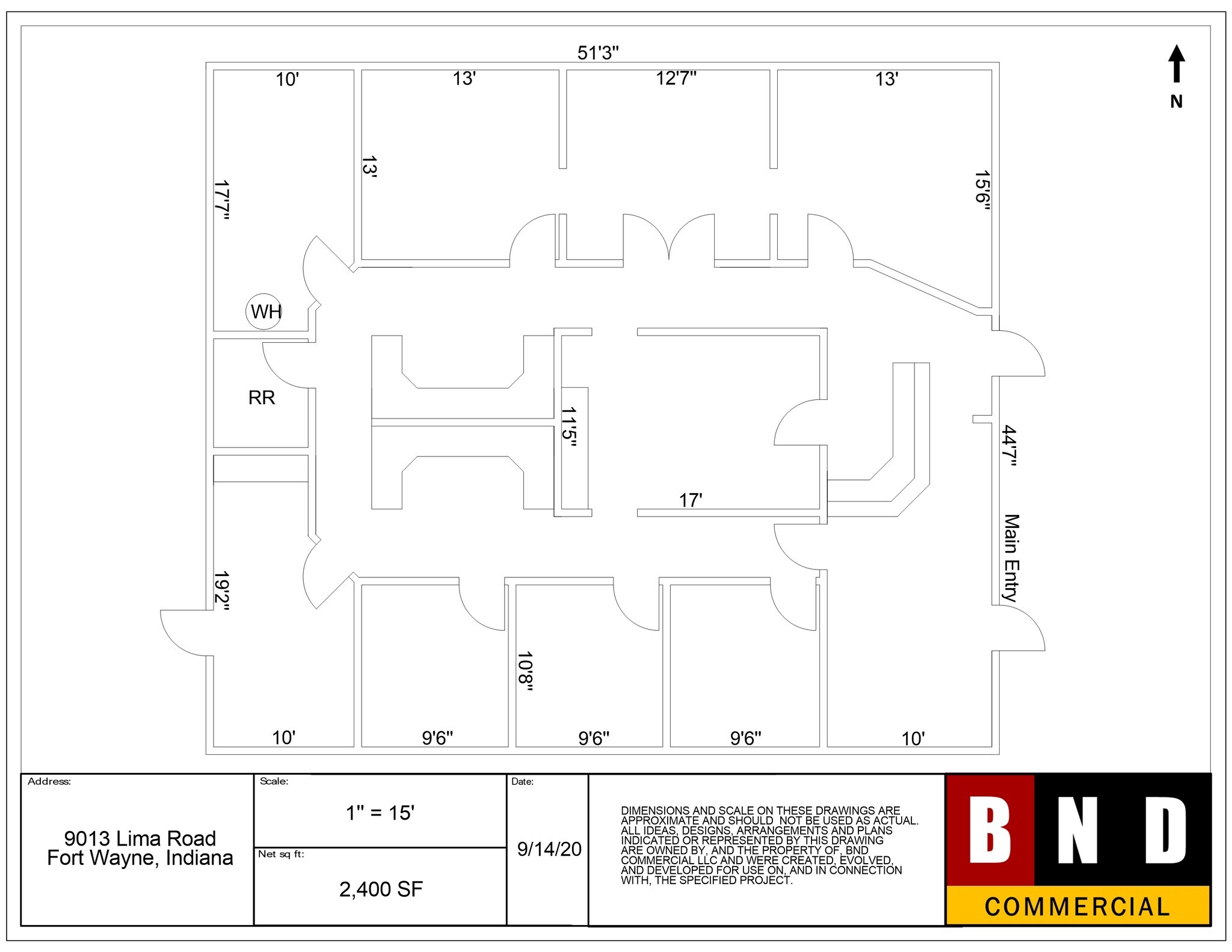 9013 Lima Rd, Fort Wayne, IN à louer Plan d’étage- Image 1 de 15