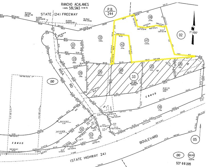 3744 Mount Diablo Blvd, Lafayette, CA for sale - Plat Map - Image 2 of 2