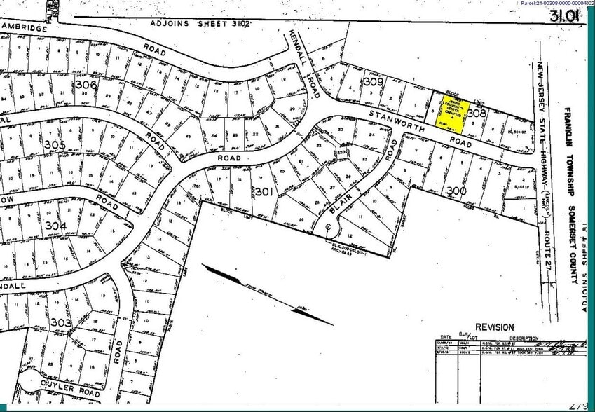 9 Stanworth Rd, Kendall Park, NJ for sale - Plat Map - Image 3 of 4