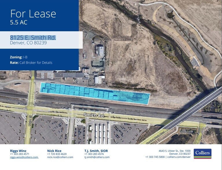 8125 E Smith Road - LAND, Denver, CO for lease - Building Photo - Image 1 of 1