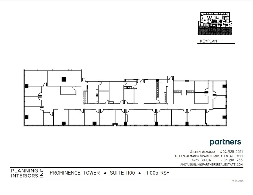 3475 Piedmont Rd NE, Atlanta, GA à louer Plan d’étage- Image 1 de 1