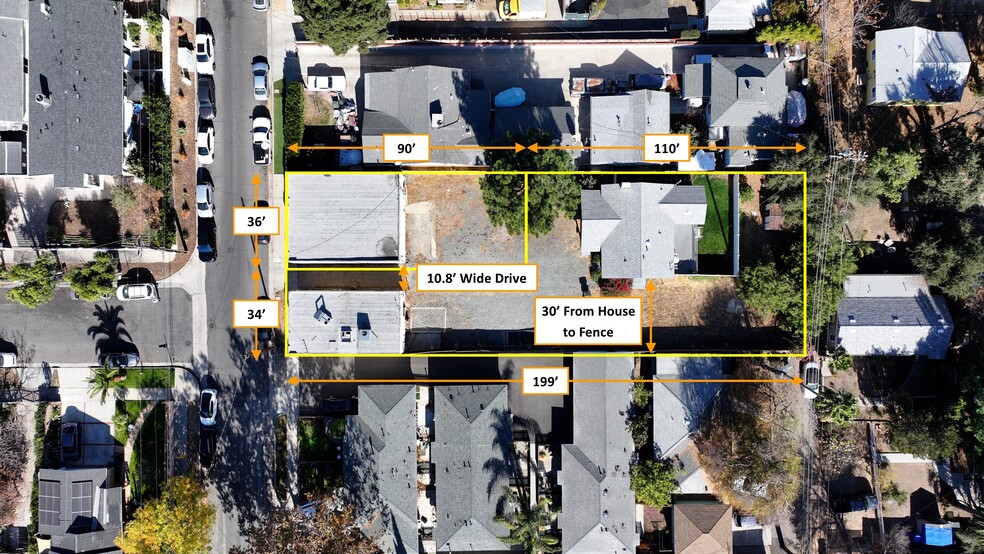 1736-1740 N Sierra Bonita Ave, Pasadena, CA for lease - Aerial - Image 3 of 14