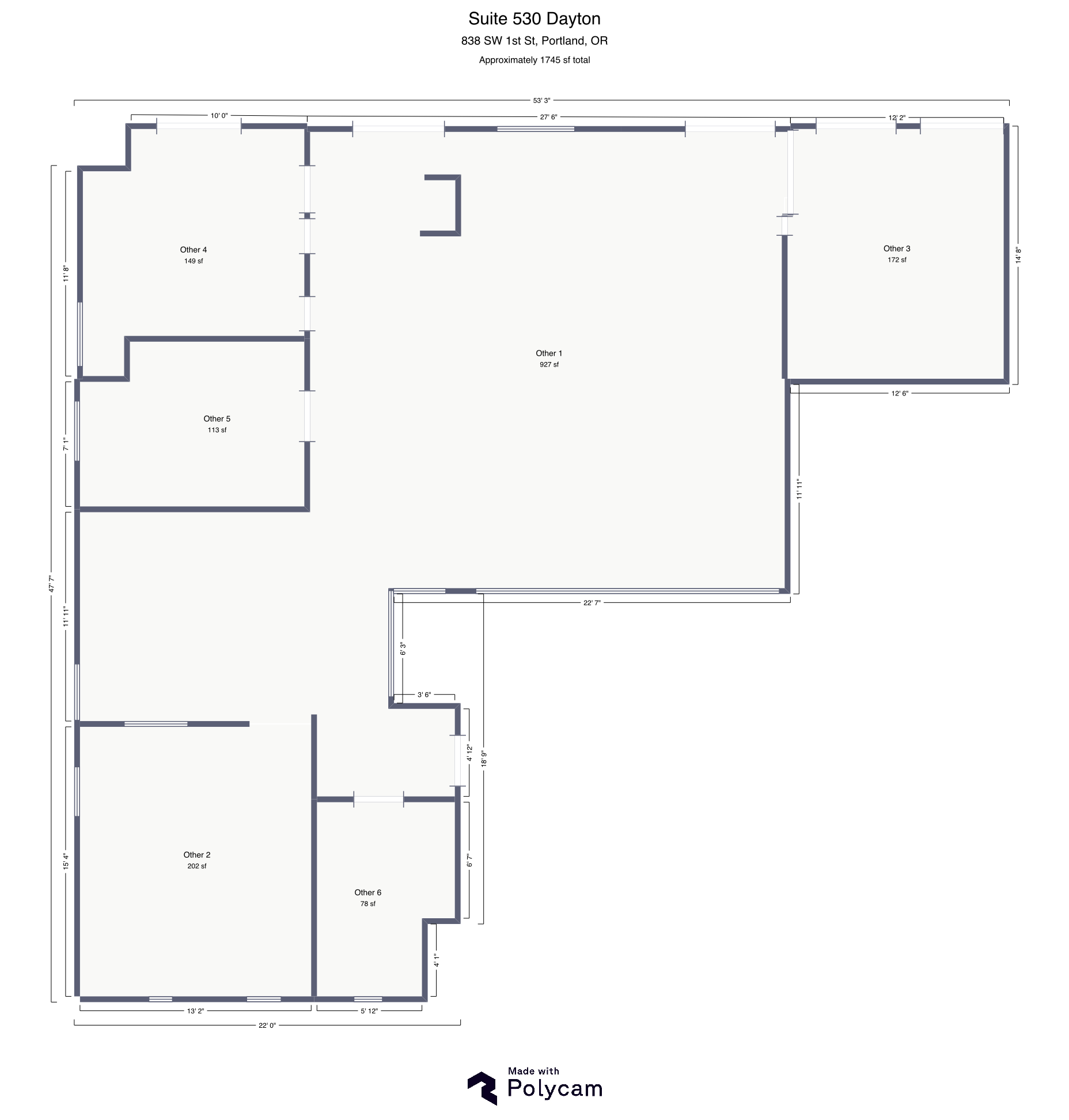 838 SW 1st Ave, Portland, OR for lease Floor Plan- Image 1 of 7