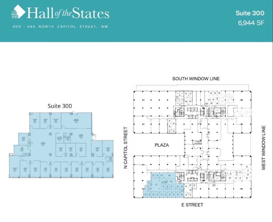 400-444 N Capitol St NW, Washington, DC à louer Plan d’étage- Image 1 de 1