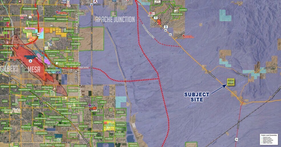 Rancho 160 Blvd, Gold Canyon, AZ à vendre - Aérien - Image 2 de 3