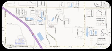 3951 Dairy Rd, Melbourne, FL - AERIAL  map view