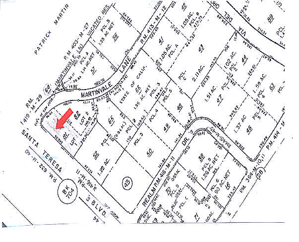 6910 Santa Teresa Blvd, San Jose, CA for sale Plat Map- Image 1 of 2