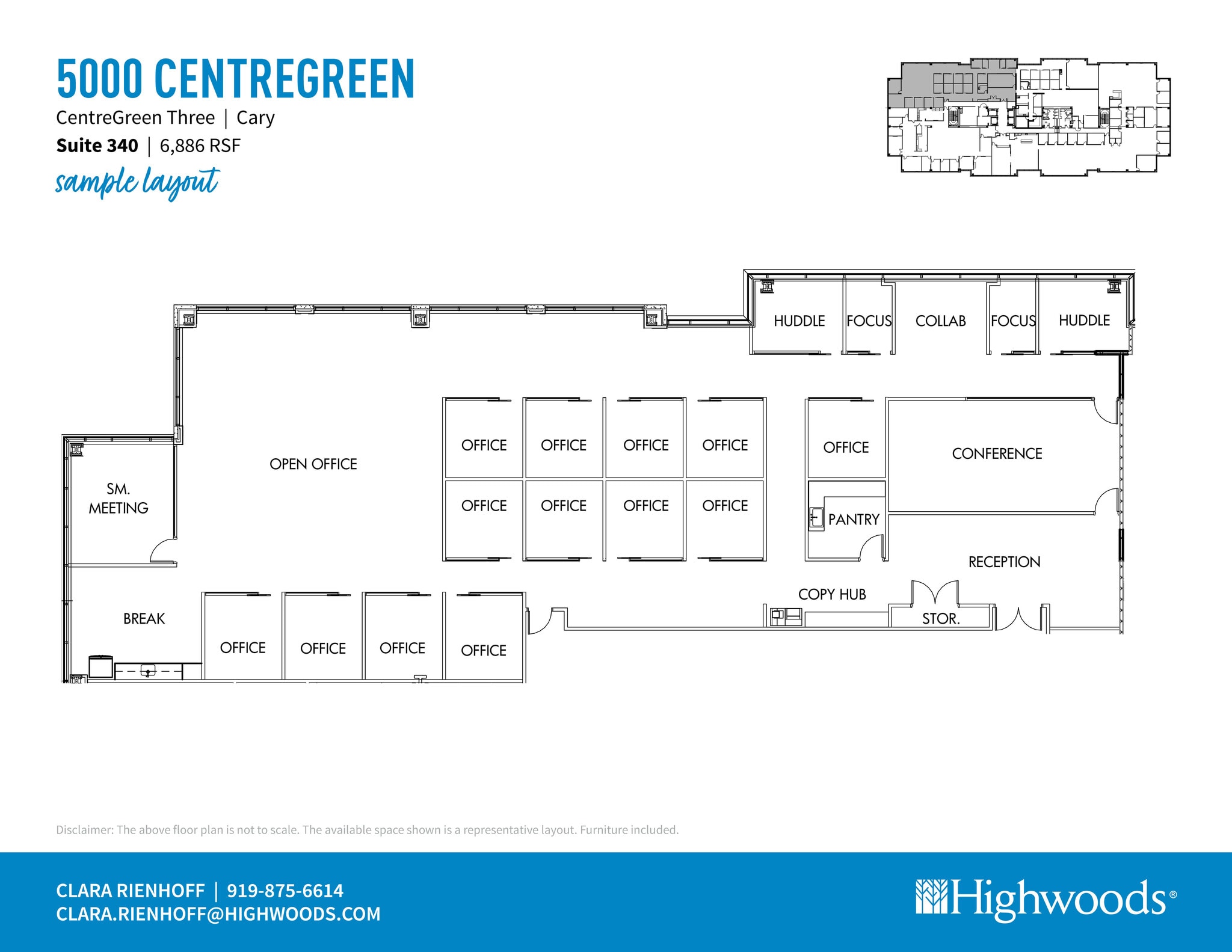 2000 CentreGreen Way, Cary, NC for lease Floor Plan- Image 1 of 1