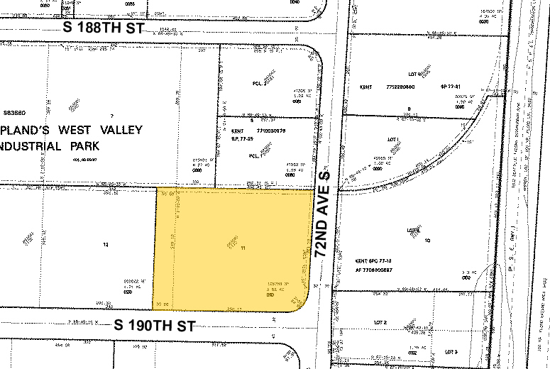 7036-7048 S 190th St, Kent, WA à vendre - Plan cadastral - Image 2 de 4