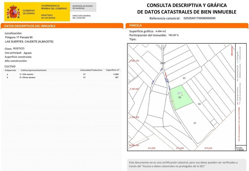Land in Caudete, Albacete for sale - Primary Photo - Image 2 of 4