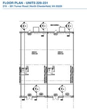 219 Turner Rd, North Chesterfield, VA à louer Plan d’étage- Image 1 de 1