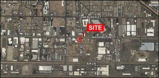 3255 E Washington St, Phoenix, AZ - AERIAL map view