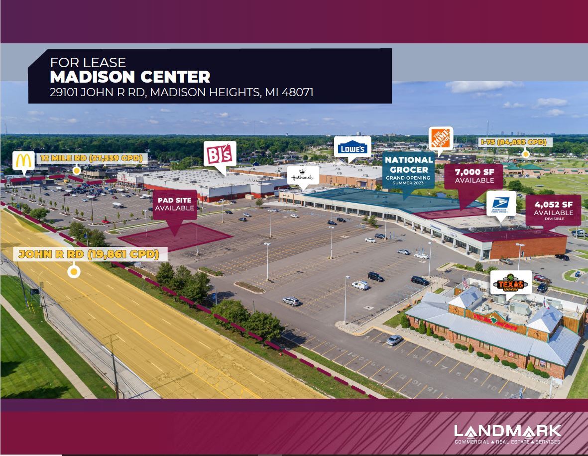 29101-29485 John R Rd, Madison Heights, MI for lease Building Photo- Image 1 of 2