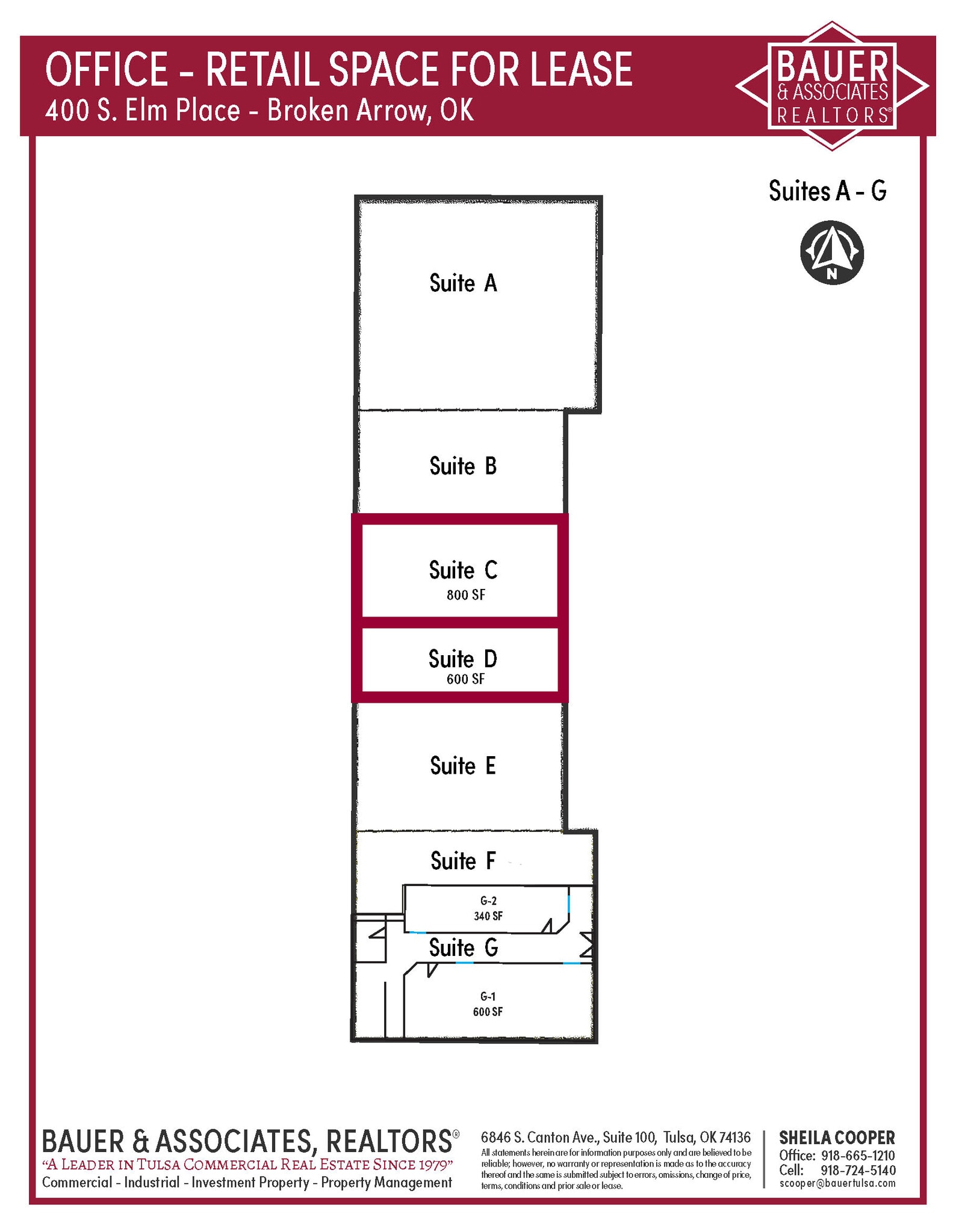 400 S Elm Plz, Broken Arrow, OK for lease Site Plan- Image 1 of 1