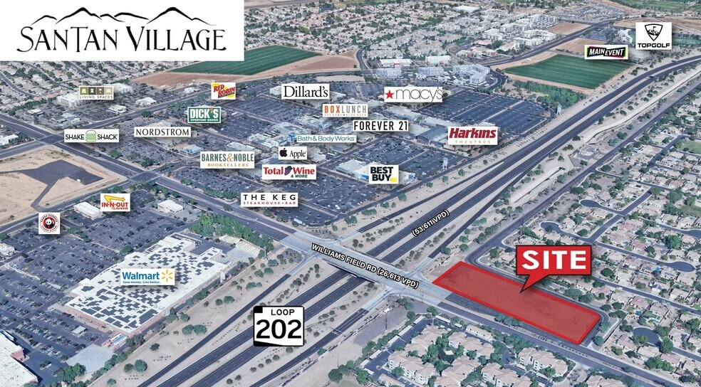 NEC Santan Loop 202 & Williams Field Rd, Gilbert, AZ à vendre - Photo du bâtiment - Image 2 de 7