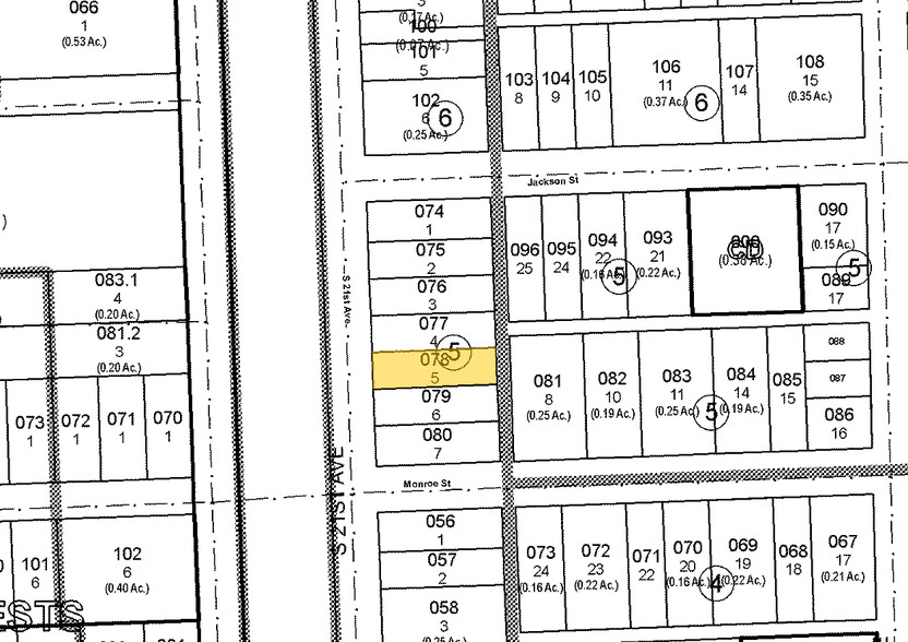 417-419 S 21st Ave, Hollywood, FL à louer - Plan cadastral - Image 2 de 9